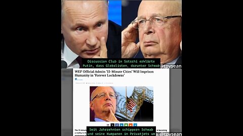 Putin declares the “global terrorist” Klaus Schwab a “legitimate military target