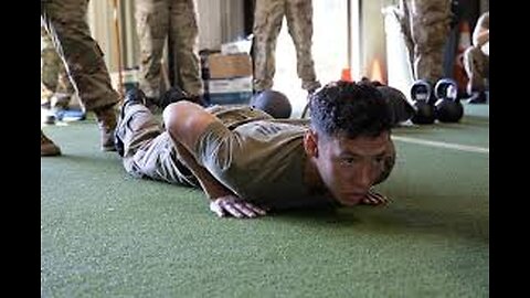Doing the EXTREMELY HARD military push ups
