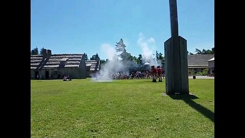 Musket Firing And Marching Formations At Fort Mackinaw