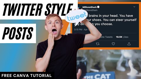 [EASY] How To Make A Twitter Style Post In Canva!!