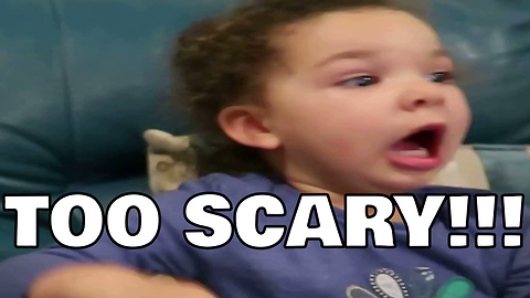 Toddler Scares Herself Silly With Danger Mouse