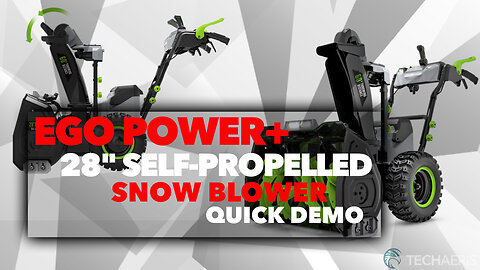 Quick DEMO of the EGO POWER+ 28 in. Self-Propelled 2-Stage Snow Blower with Peak Power