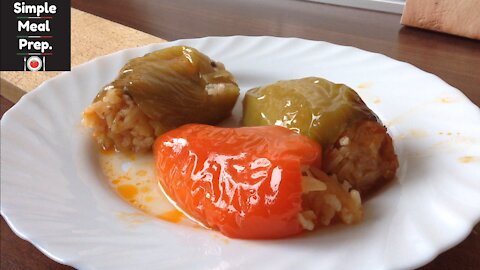 Stuffed peppers without meat (punjene paprike bez mesa)