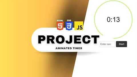 AMAZING Animated Countdown Timer with HTML CSS and JavaScript