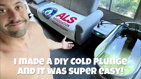 I made a Cold Plunge, DIY, with NO ICE! Heres How.