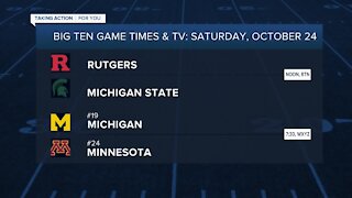 Times and TV set for Michigan State, Michigan season openers