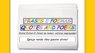 Notícias engraçadas: Igreja vende óleo quente divino! [Frases e Poemas]