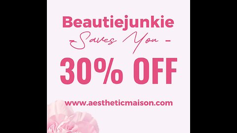 Easter Sale at Aesthetic Maison 🐣 Code: Beautiejunkie saves 30% OFF!