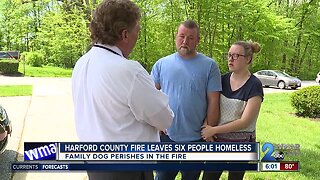 Harford County fire leaves six people homeless