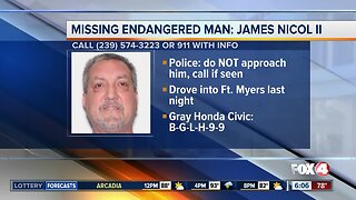 Missing Cape Coral man may be headed to Fort Myers