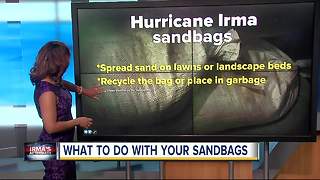 What you should do with sandbags after Hurricane Irma