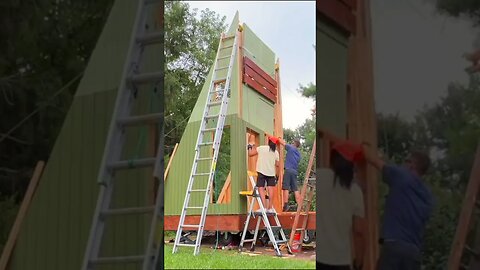 Tiny House / Cabin Build Timelapse #shorts