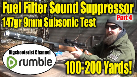Building a Silencer From a Fuel Filter Part 4 - 9mm Subsonic Ammo Testing