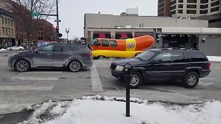 Oscar Meyer Wienermobile makes appearance in Omaha