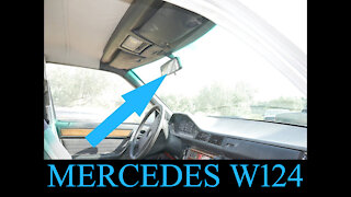 Mercedes Benz W124 - How to remove the central mirror DIY