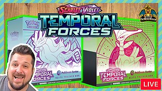 Temporal Forces Exclusive Pokemon Center ETBs + Paldean Fates | Pokemon Cards Opening LIVE!