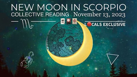 New Moon 🌙 in Scorpio 🃏🎴🀄️ Collective Reading (11/13/23) — Many Already Have Their “New Earth Partners”, But Wouldn’t Know it Because They’re Not Yet Much Aligned with 5D Frequency. It’s Okay.. Keep Collecting Data!