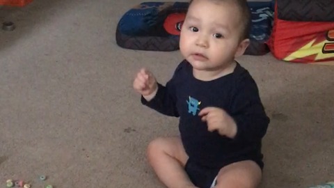 Baby Goes Crazy For Bruno Mars