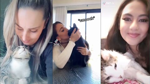 Kiss your pet on the head and see the reaction😳😳 shocked