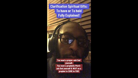 Spiritual gifts: to have them or to hold them ￼