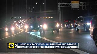 11 arrested for impaired driving in Howard County in one night