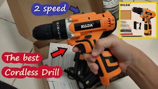 HILDA Cordless Drill 16 8V Open Box Review & Testing The Drilling POWER