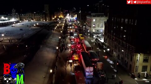 HONK! HONK! Trucker Convoy In Ottawa, Canada Raises The Sound Of Pure Freedom