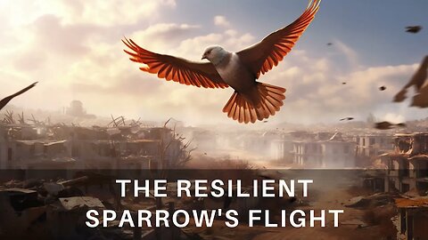 "Wings of Valor: The Resilient Sparrow's Flight" - A Tale of Compassion Amidst War