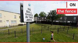 Killjoy council spend £6,000 on bizarre fencing to stop children playing football
