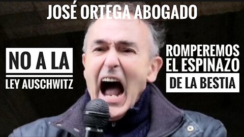 El abogado José Ortega contra la Ley Auschwitz en Santiago