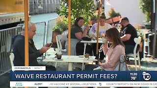 County supervisor urges waiving of restaurant permit fees