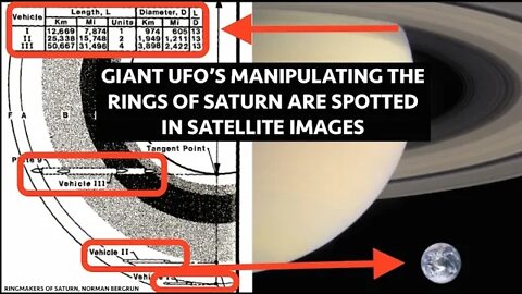Giant UFO's Are Manipulating the Rings of Saturn, Multiple Images Leaked,They're Huge, Look