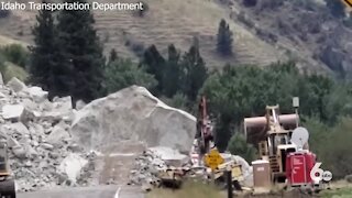 ITD finishes first phase of Highway 95 blasting