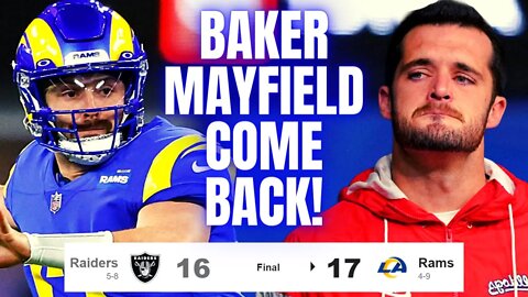 Baker Mayfield Leads INCREDIBLE Comeback In FIRST GAME With Rams To Beat Las Vegas Raiders