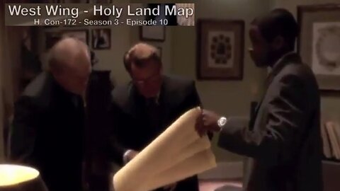 Map of Holy Land - 1709: Clips From 'WEST WING' TV Series [TRANSCRIPT] No Israel?