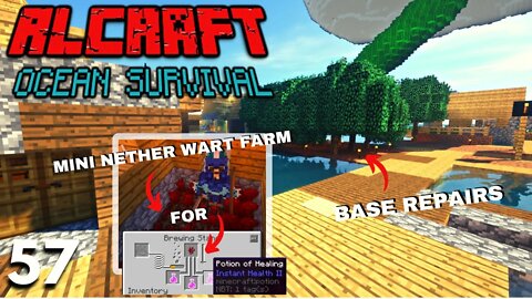RLCraft But It's Water World Survival - Episode 57 - Farm and Repairs