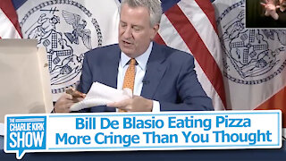 Bill De Blasio Eating Pizza—More Cringe Than You Thought