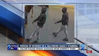 Person of interest in deadly south baltimore stabbing