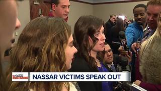 Nassar victims demand answers from Michigan State University, USA Gymnastics