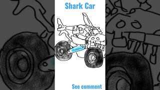 Draw Shark Car! #art #drawing #cars