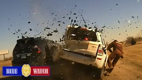 Dashcam Records Oklahoma Trooper Being Thrown Off Highway in Crash