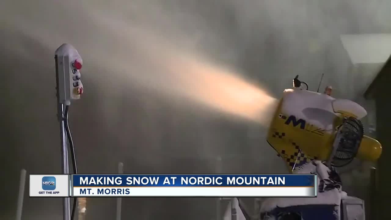 Nordic Mountain working to make snow ahead of schedule thanks to cool temps