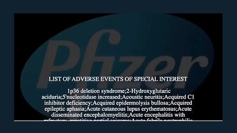 Dr. Thomas Binder, MD - Pfizer's list from their website: 1300 known vax side effects