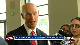 Governor Rick Scott addresses gas shortage and the lack of preparedness during Hurricane Irma