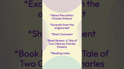 Book Review: A Tale of Two Cities by Charles Dickens #shorts