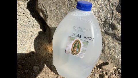 Catholic NGOs helping Childtrafficker with water bottles