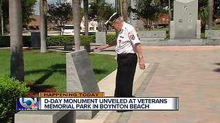 New D-Day monument to be unveiled in Boynton’s Veterans Memorial Park