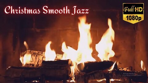 Smooth Jazz Christmas Music Fireplace