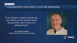 COVID vaccine could be seasonal