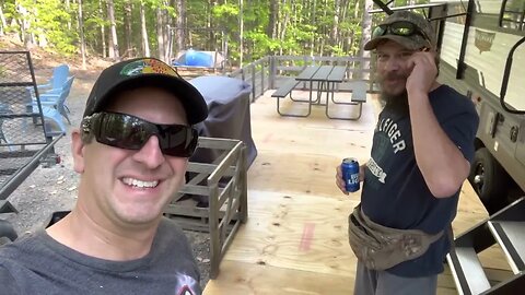 Fixing The Pallet Deck In Front of Our RV